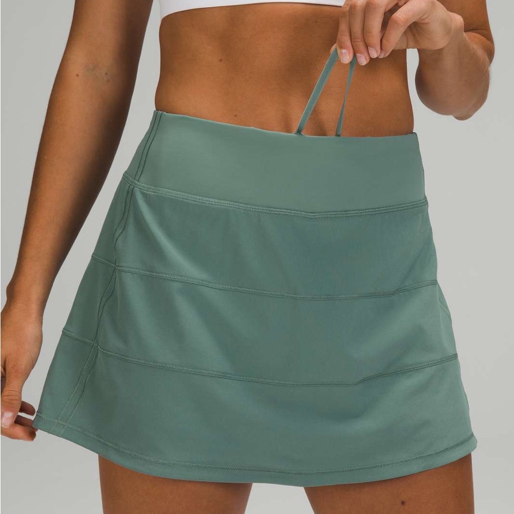 Lululemon Pace Rival Skirt Tall Tidewater Teal Size 6 NWT
